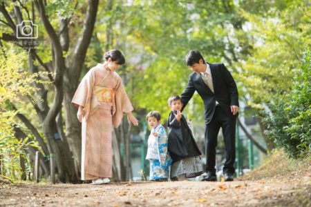 長宮氷川神社と七五三のロケーション撮影
